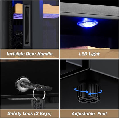 Electric Humidor-50L Cooling & Heating Humidor, Smart Touch Control Humidity & - Image 5