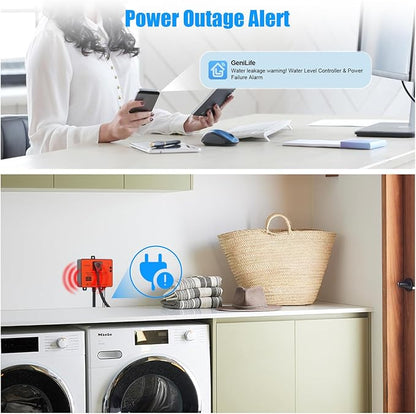 Ortis WiFi Power Failure & Water Leak Alarm, Real-Time Monitoring of Water Level - Image 4