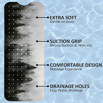 Misty Forest Bathtub Mat Non Slip, Baby Bath Mat - Image 6