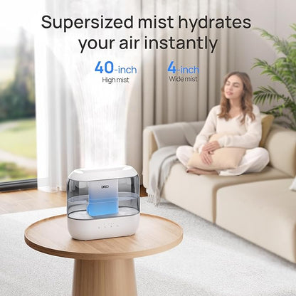 Dreo Humidifiers for Bedroom, 4L Top Fill for Large Room, 36H Runtime, 28 dB - Image 3