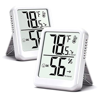 2-Pack Room Thermometer Indoor Hygrometer by Ayawiss