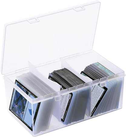 Toploader Storage Box for 100 + 3" x 4" 35pt Rigid Card, Trading Card Storage by CDBXPRG
