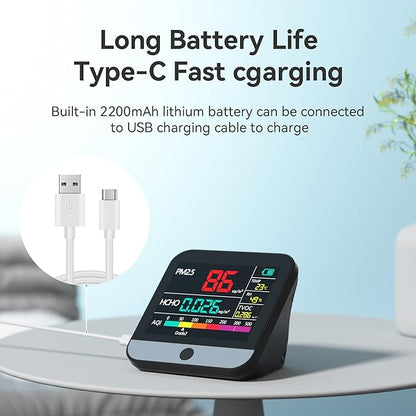 13 in 1 Air Quality Tester for Home, Indoor Air Quality Monitor, - Image 4