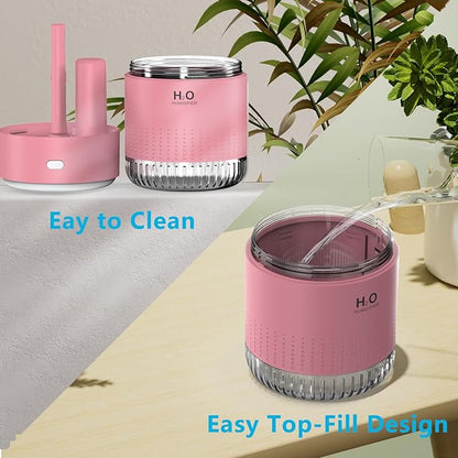 Colorful Mini Humidifier, USB Rechargeable Humidifier, 4 Modes Super Quiet - Image 6