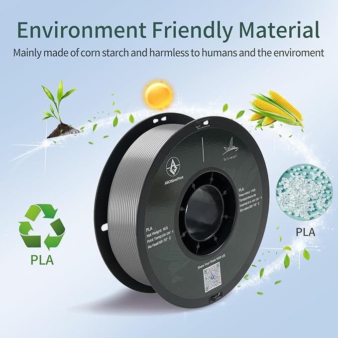 PLA 3D Printer Filament, Dimensional Accuracy +/- 0.02 mm, 1 kg Spool, 1.75 - Image 4