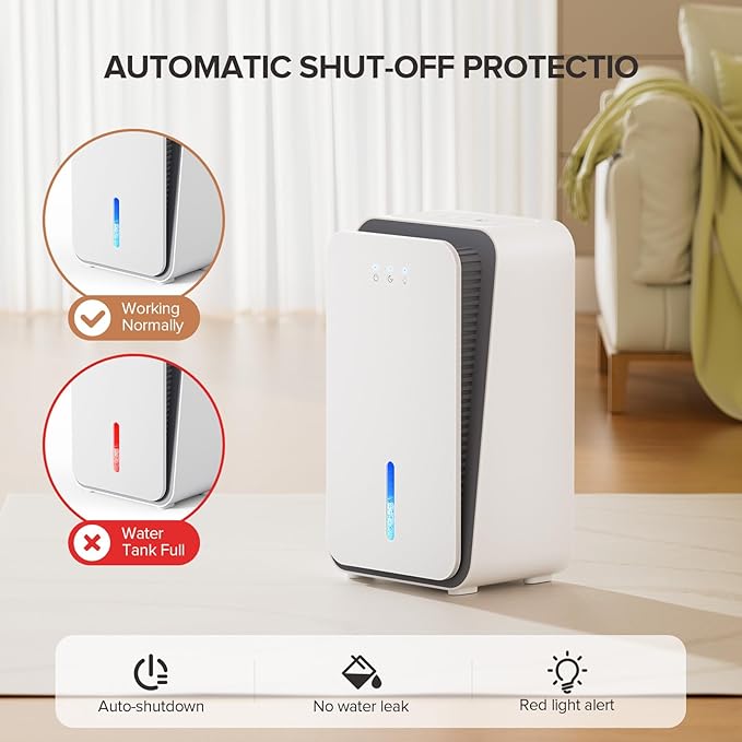 Dehumidifier for Home, 1000 sq.ft Dehumidifier - Image 6