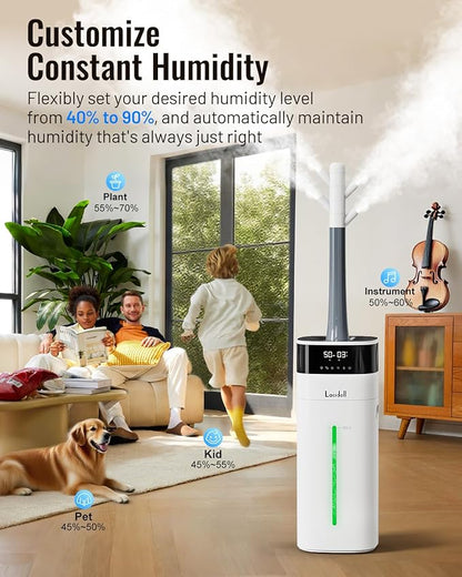 Cool and Warm Mist Humidifier Large Room, 5.3Gal/20L Humidifiers - Image 6