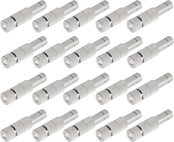 20pcs Brass Mister Nozzles, 6mm Misting Nozzles by wexecon