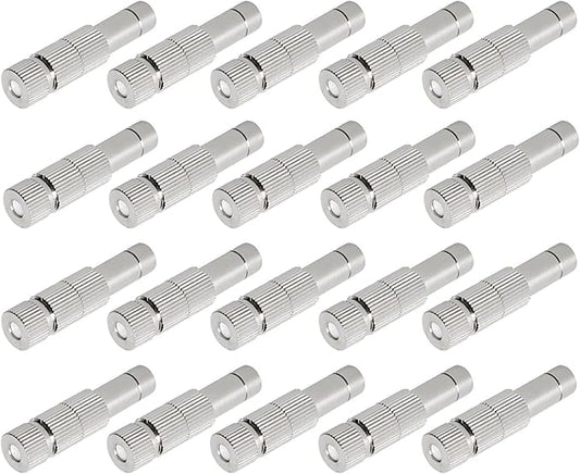 20pcs Brass Mister Nozzles, 6mm Misting Nozzles by wexecon