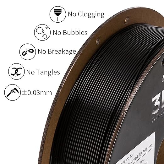 INLAND Micro Center PLA Plus 3D Printer Filament 1.75mm, 4 Pack Filament Bundle - Image 4