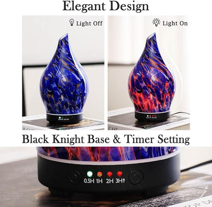 Porseme 150ml Essential Oil Diffuser Glass Color Changing Aroma Air Diffusers - Image 4