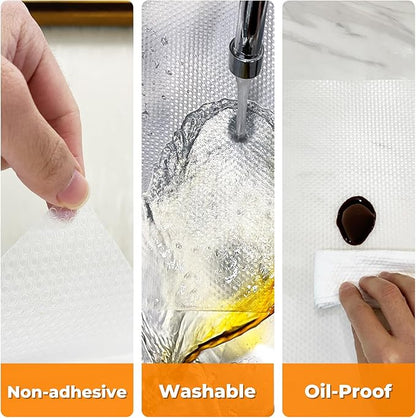 Extra Wide Shelf Liner, Refrigerator Liners Oil-Proof Drawer Liners - Image 3