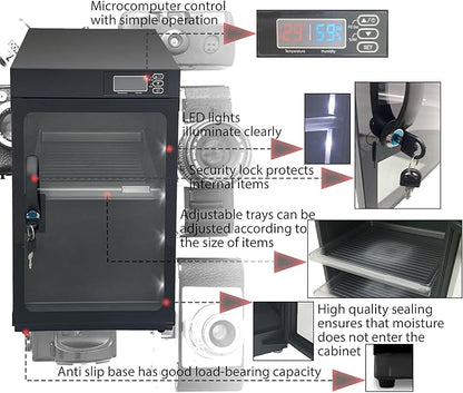 Modern 30L Camera Storage Box, Electronic Dry Cabinet, Digital Control - Image 6