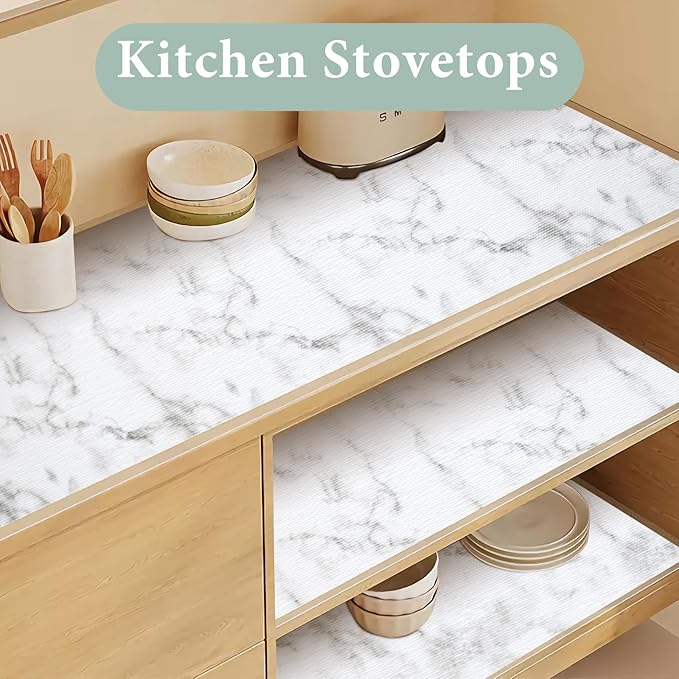 2-Layer Drawer and Shelf Liner for Kitchen Cabinet: 12 in X 20 Ft Non Slip - Image 6