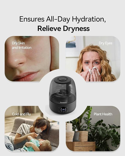 Humidifiers for Bedroom Large Room Home, 3L Cool Mist Humidifiers for Baby - Image 3