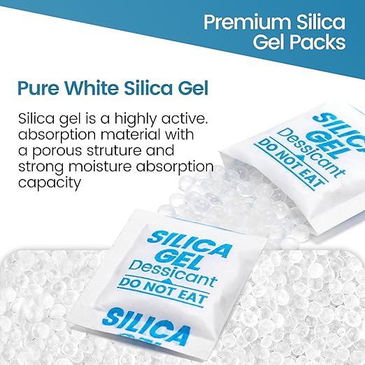 400PCS 1g Silica Gel Packets, Moisture Absorbers Desiccant Packs - Image 3