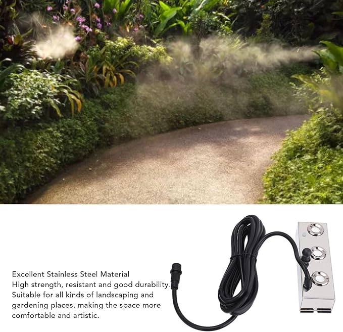 Ultrasonic Fogger Humidifier Mist Maker 3 Heads 36V Stainless Steel Low Noise - Image 4
