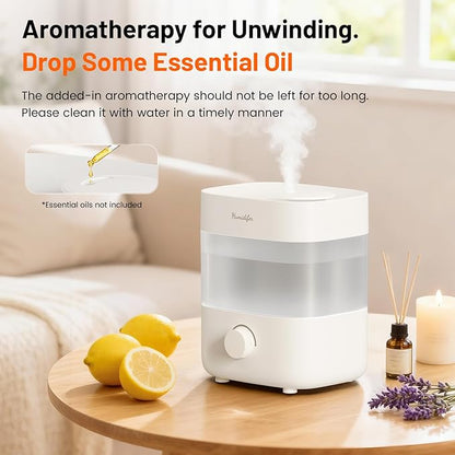Humidifiers for Bedroom, 2L Tank for 15H, 20dB Quiet Mist Time, Dual Nozzles - Image 6