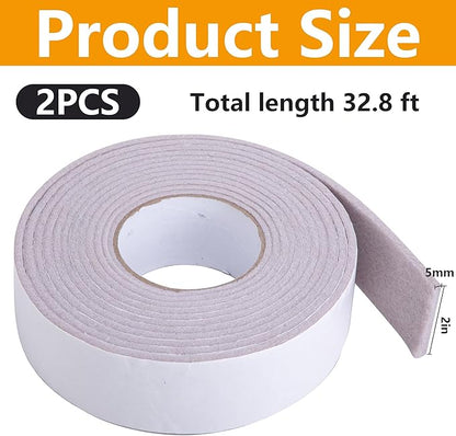 moonoom 2 Roll 16.4 Ft x 2'' Window Condensation Absorber Strip, Thick Window - Image 2