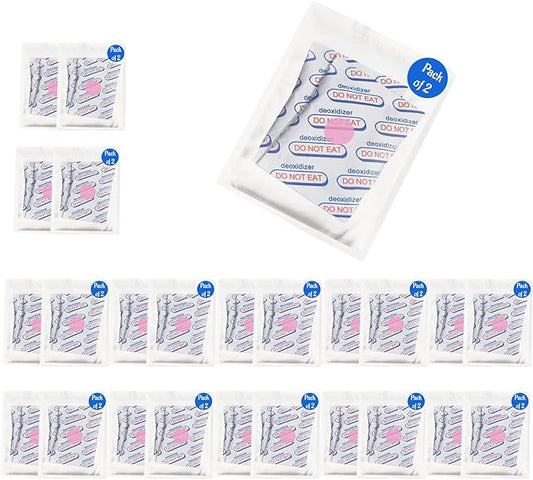 1000cc Oxygen Absorbers for Food Storage, Food Grade Oxygen Absorbers Packets by BRENSTEN