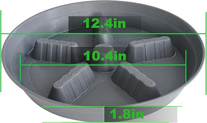 4 Pack Plant Saucer 12 inch, 8 10 14 17 inch, Plant Stand Plastic Plant Saucers - Image 2