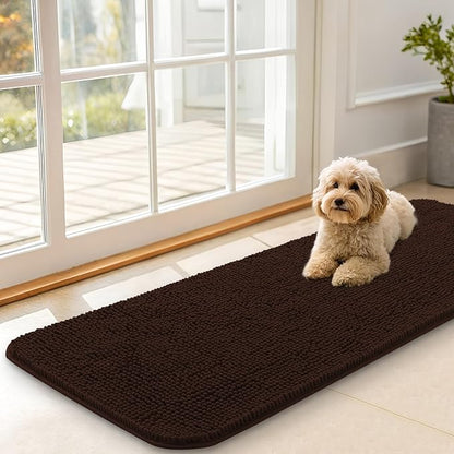 OLANLY Dog Door Mat for Muddy Paws 47x17, Absorbs Moisture and Dirt, Absorbent by OLANLY