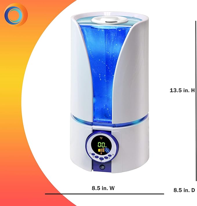 CCC Comfort Zone CZHD81 Whisper-Quiet Cool Mist Digital Ultrasonic Humidifier - Image 6