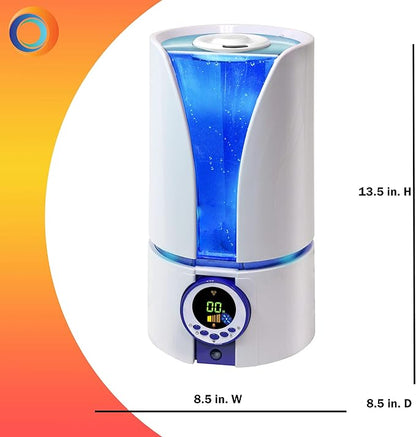 CCC Comfort Zone CZHD81 Whisper-Quiet Cool Mist Digital Ultrasonic Humidifier - Image 6