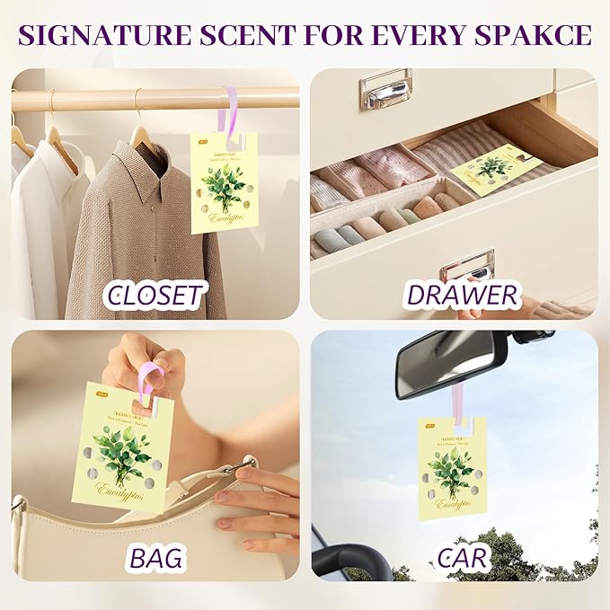 MR.A 13 Packs Eucalyptus Scented Sachets, Fragrance Sachet Bags - Image 7