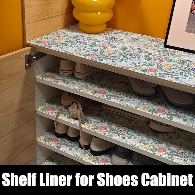 Floral Shelf Drawer Liners, 24IN x 10FT Non Adhesive and Strong Non-Slip - Image 8