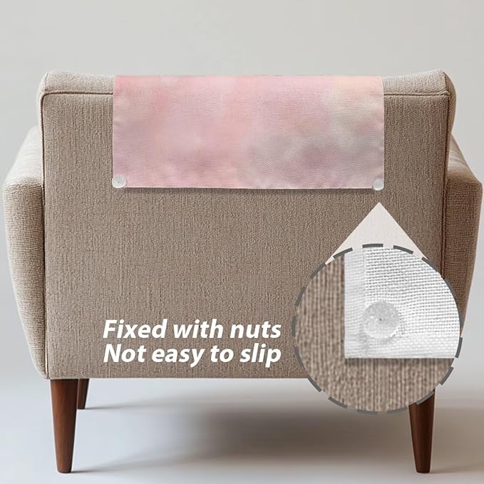Easter Bunny Recliner Chair Protector Non-Slip Headrest Cover - Image 4
