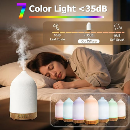 Essential Oil Diffuser Humidifiers, Aromatherapy Diffusers, Ceramic Essential - Image 4