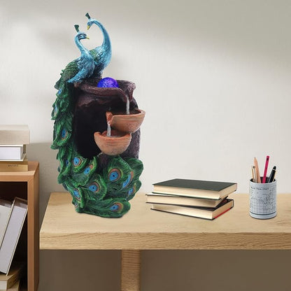 21Inch Art Decorative Animal Statue Bonsai Waterfall Fountain Humidifier - Image 9