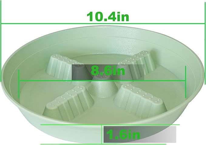 4 Pack Plant Saucer 10 inch, 8 12 14 17 inch, Plant Stand Plastic Plant Saucers - Image 2