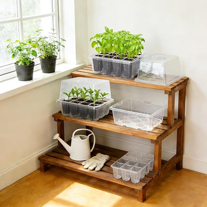 MIXC Seed Starter Tray with Elevated Lid, 120 Cells Seed Starter Kit with - Image 7