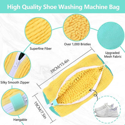 Shoe Washing Machine Bag, Shoe Cleaning Bag, Reusable Laundry Shoes Bag - Image 2