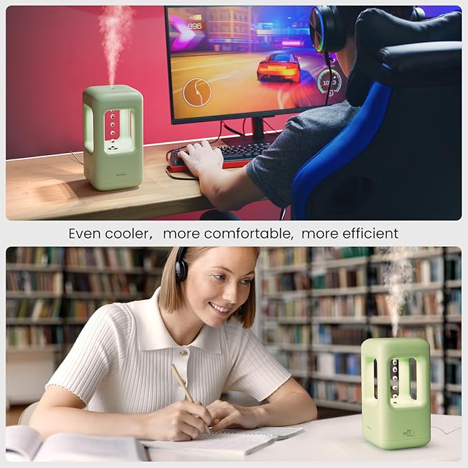 Green Mini Humidifiers for Bedroom & Plants - Image 6