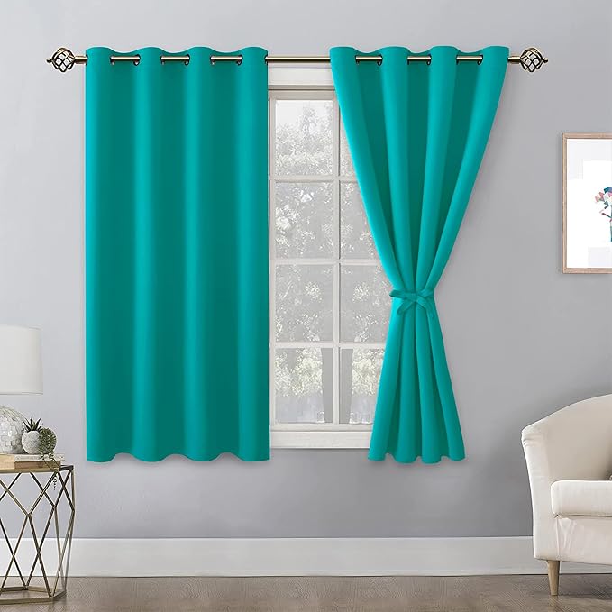 Hiasan Blackout Curtains for Bedroom, 52 x 54 Inches Long - Image 2
