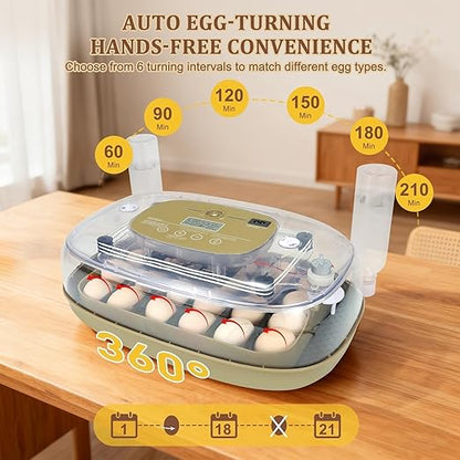 3rd Gen - 24 Egg Automatic Incubator, Stage-Based Adaptive Humidity - Image 4