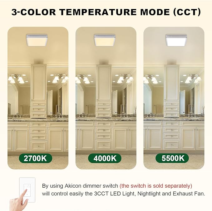 Akicon Bathroom Exhaust Fan - Image 3