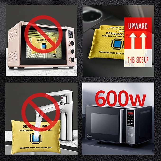 200g Dehumidifier Bag Silica Gel Car Dehumidifier Microwave Fast Reactivated - Image 6