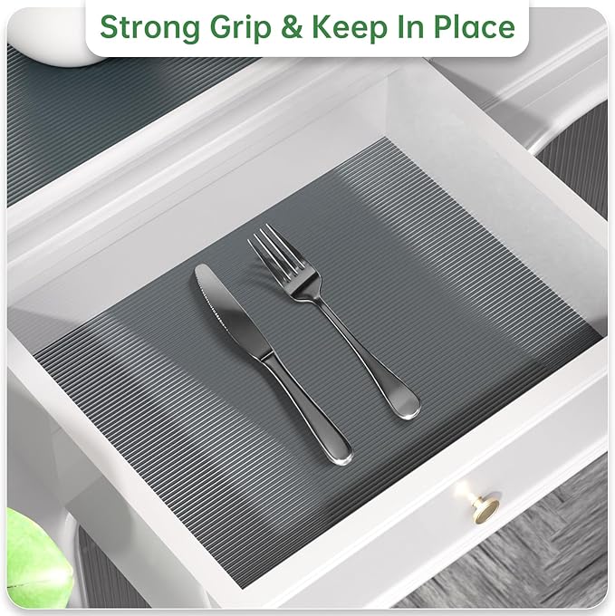 Shelf and Drawer Liner for Kitchen Cabinet, Non-Adhesive 18in x 120in - Image 6