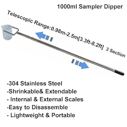 Extendable Water Sampler with Dipper System, Water Qualityd Sampler Device - Image 2