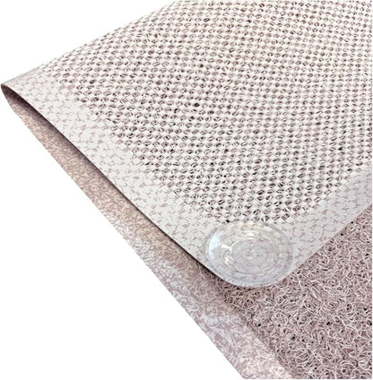 Non Slip with Suction Cups Loofah Bathmat 27"x15" & 29.5"X16.9", PVC Loofah - Image 7
