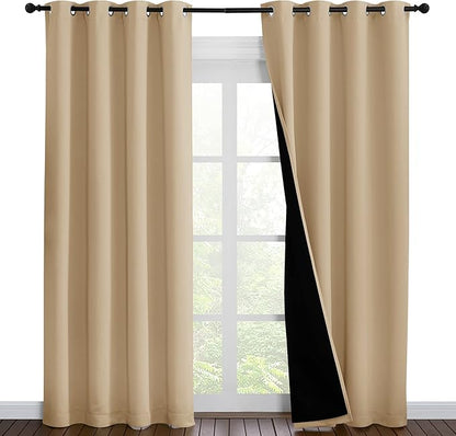NICETOWN Living Room Completely Shaded Draperies, Privacy Protection & Noise by NICETOWN