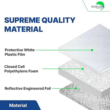 SmartSHIELD -10mm 48" x 25ft R20 Reflective Insulation roll, Foam Core Radiant - Image 5