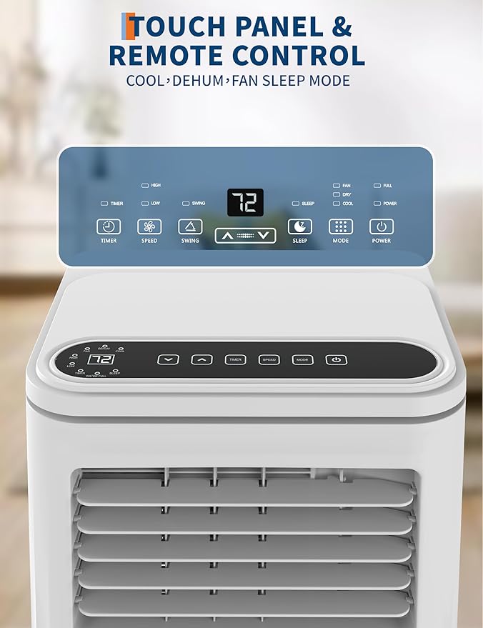10, 000 BTU Portable Air Conditioner, 3 in-1 Portable AC Unit - Image 4