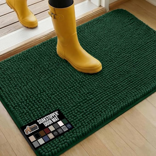 GORILLA GRIP SOAKSTOPPER Dog Door Mat, 36x24 Machine Washable Rug Absorbent by GorillaGrip