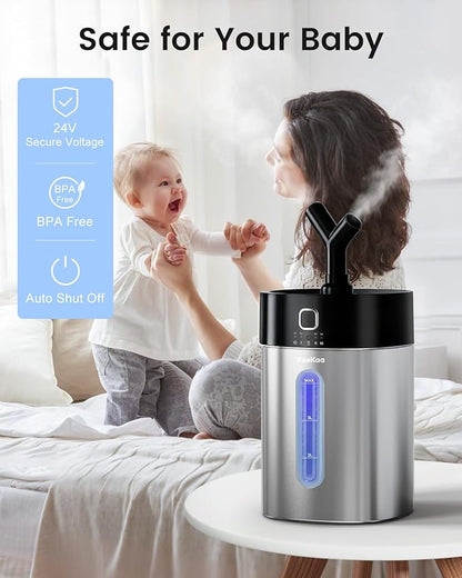 Feekaa Stainless Steel Humidifier, Easy Clean Dishwasher Safe, 4L/1Gal Cool - Image 4