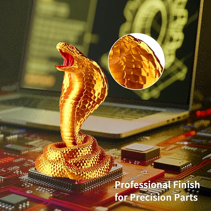 ERYONE Silk PLA Filament for 3D Printer, 1.75mm +/- 0.03mm, Liquid Gold - Image 2